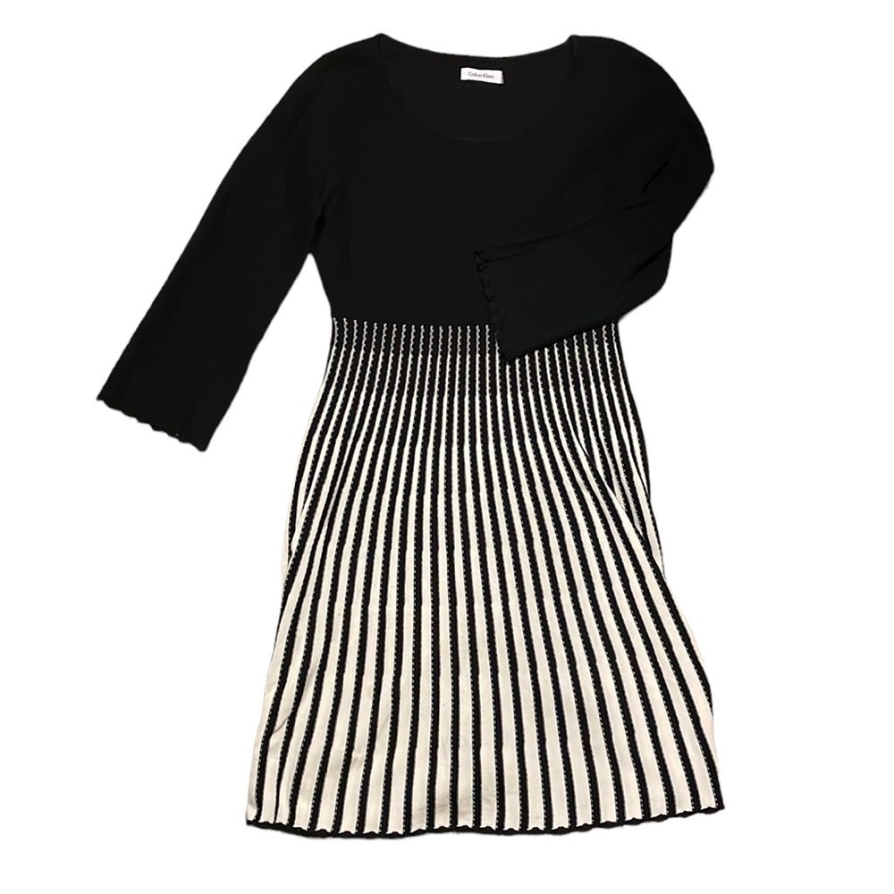 CALVIN Klein Black & White Dress